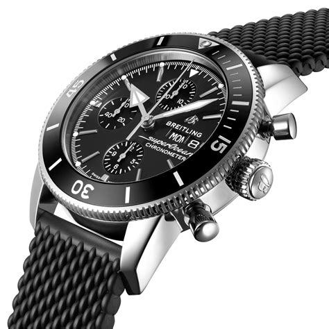 breitling chronograph rubber strap.